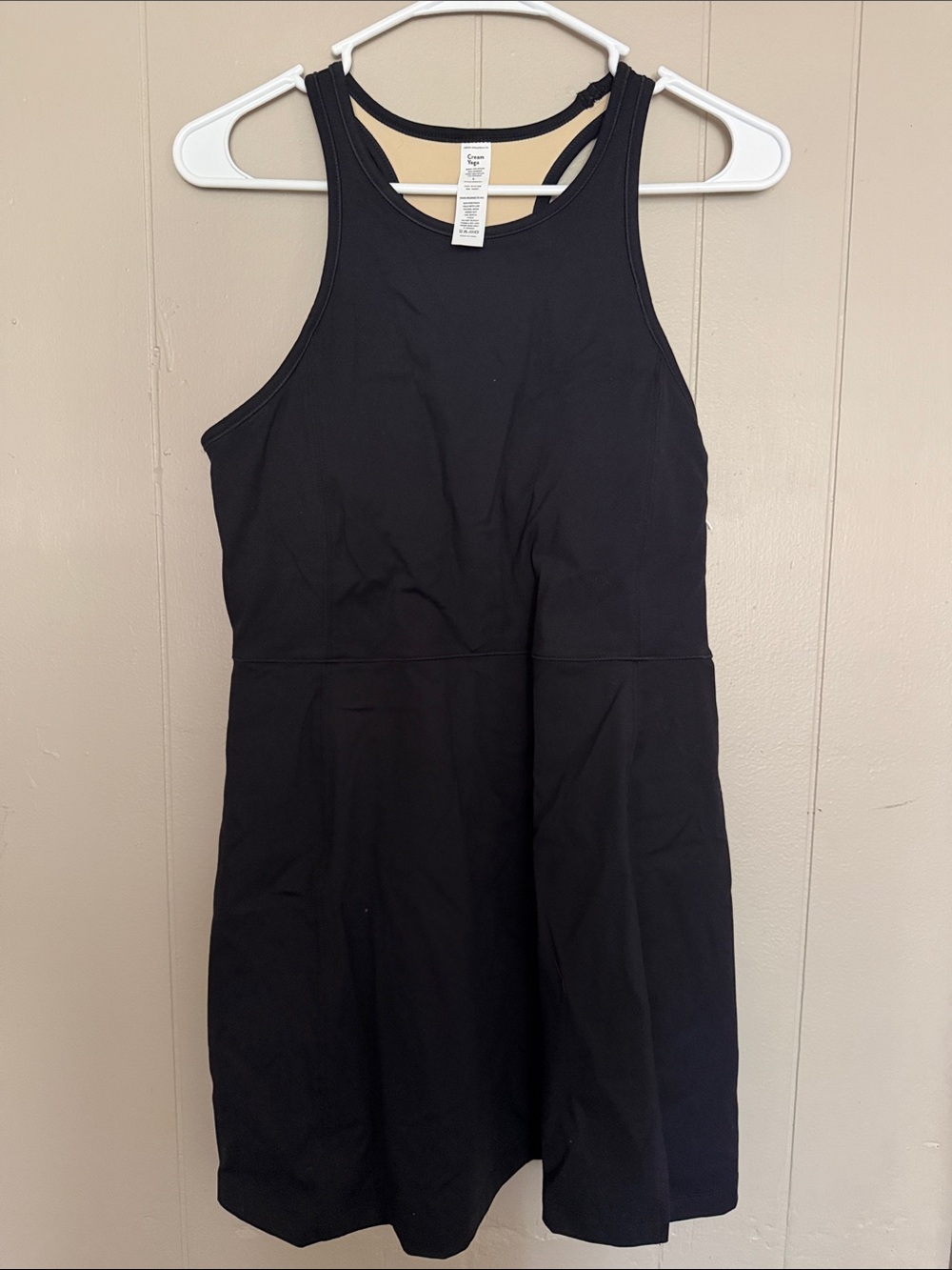 Sleek Black Racerback Midi Dress